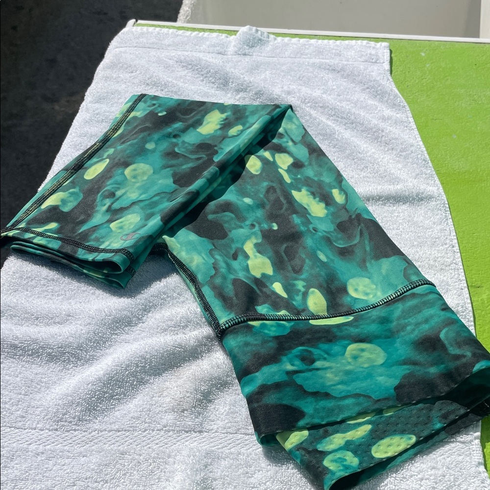 Champion Green and Lime Patterned Leggings - Picture 4 of 7